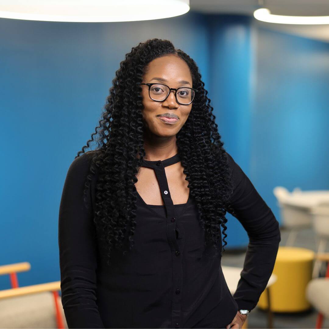 A portrait Kaydean Dale smiling for the camera