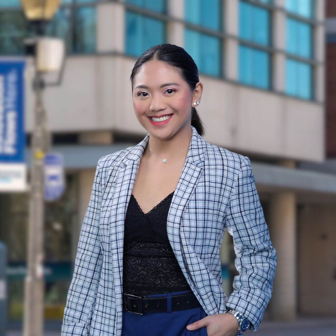 A portrait Charleen Aquino smiling for the camera