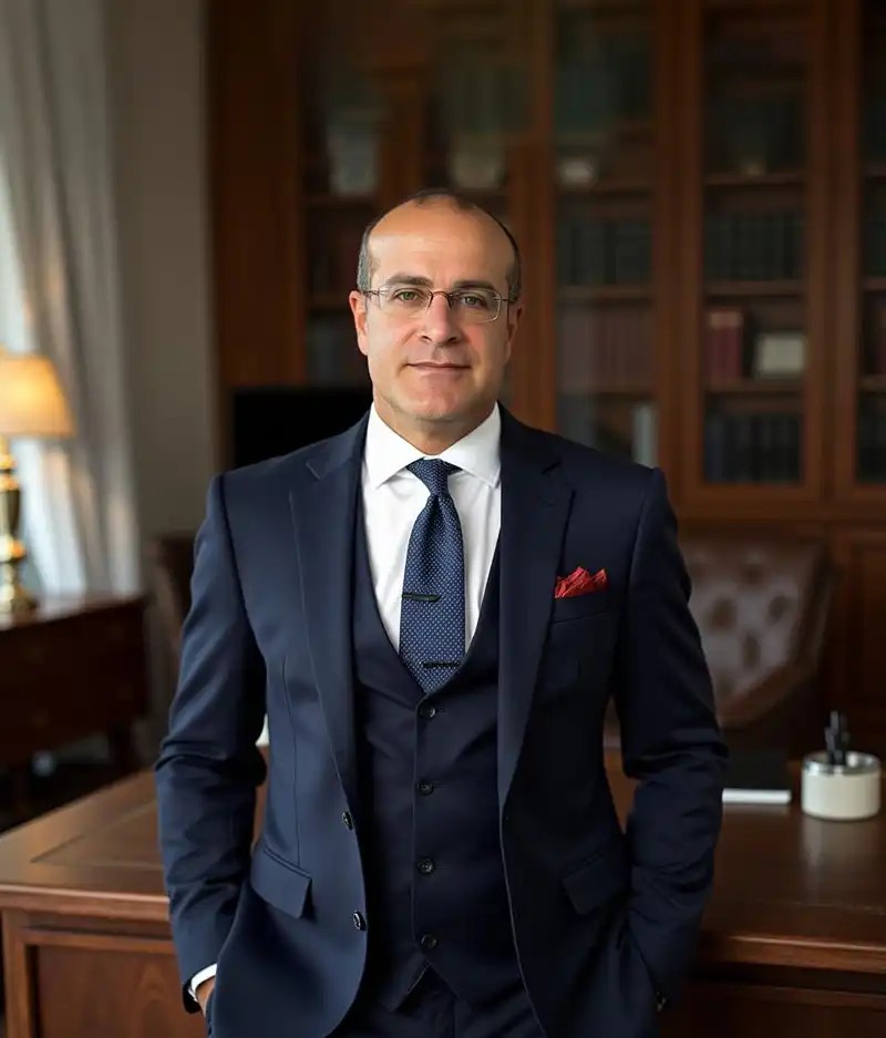 A portrait of Samer K